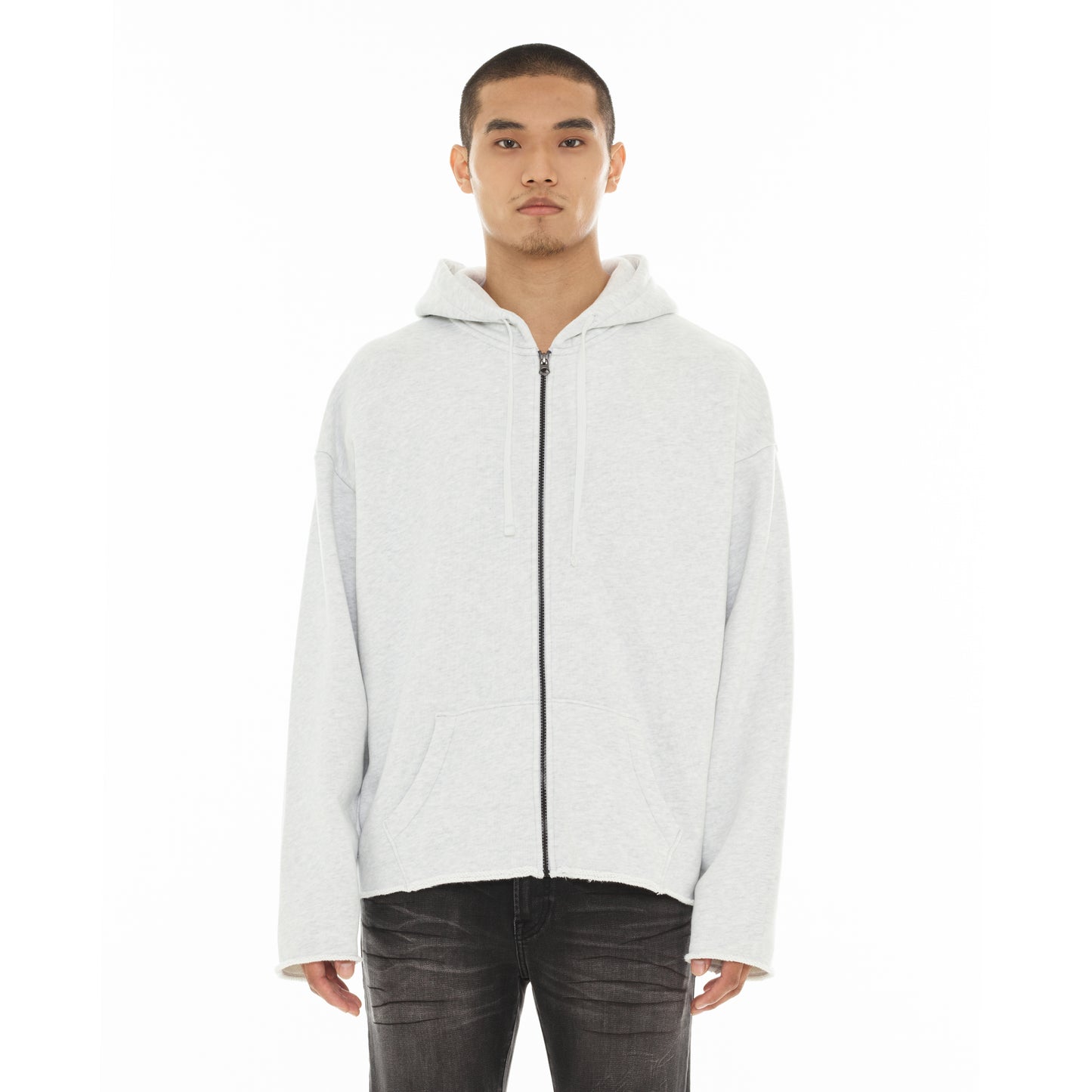 Cult's Zip Hooded Sweatshirt "Core" 620 Grams In Heather Grey