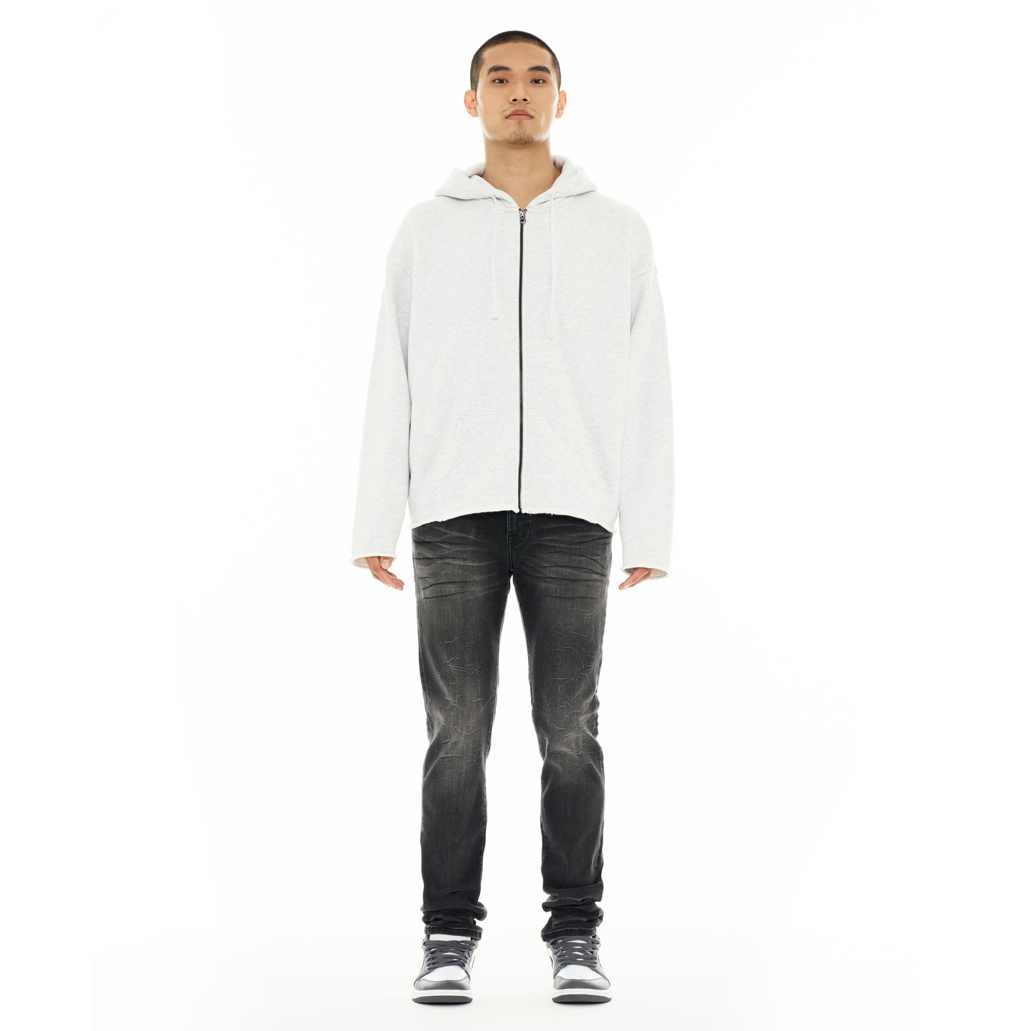 Cult's Zip Hooded Sweatshirt "Core" 620 Grams In Heather Grey