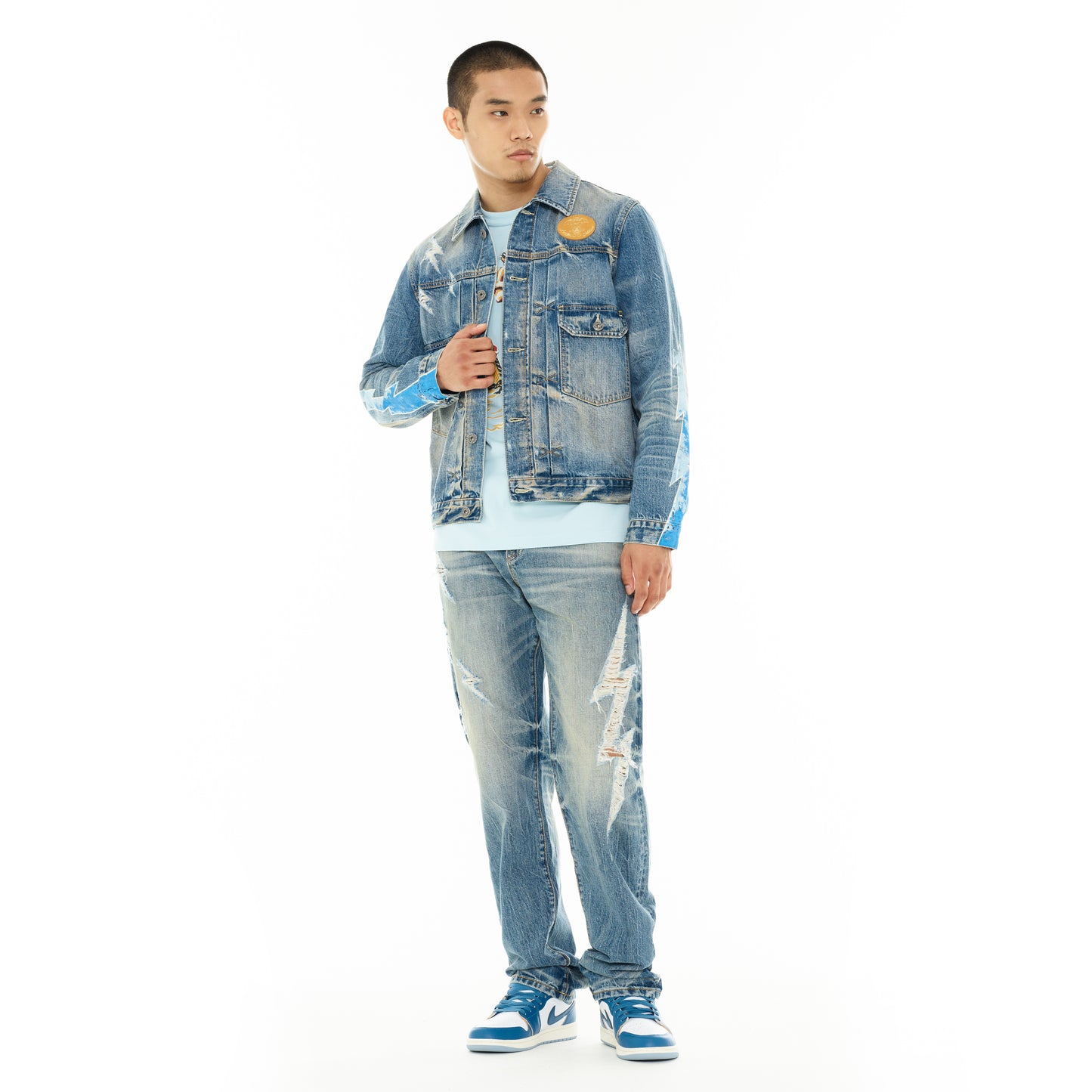 Cult's Lucky Bastard Classic Denim Jacket in Acid