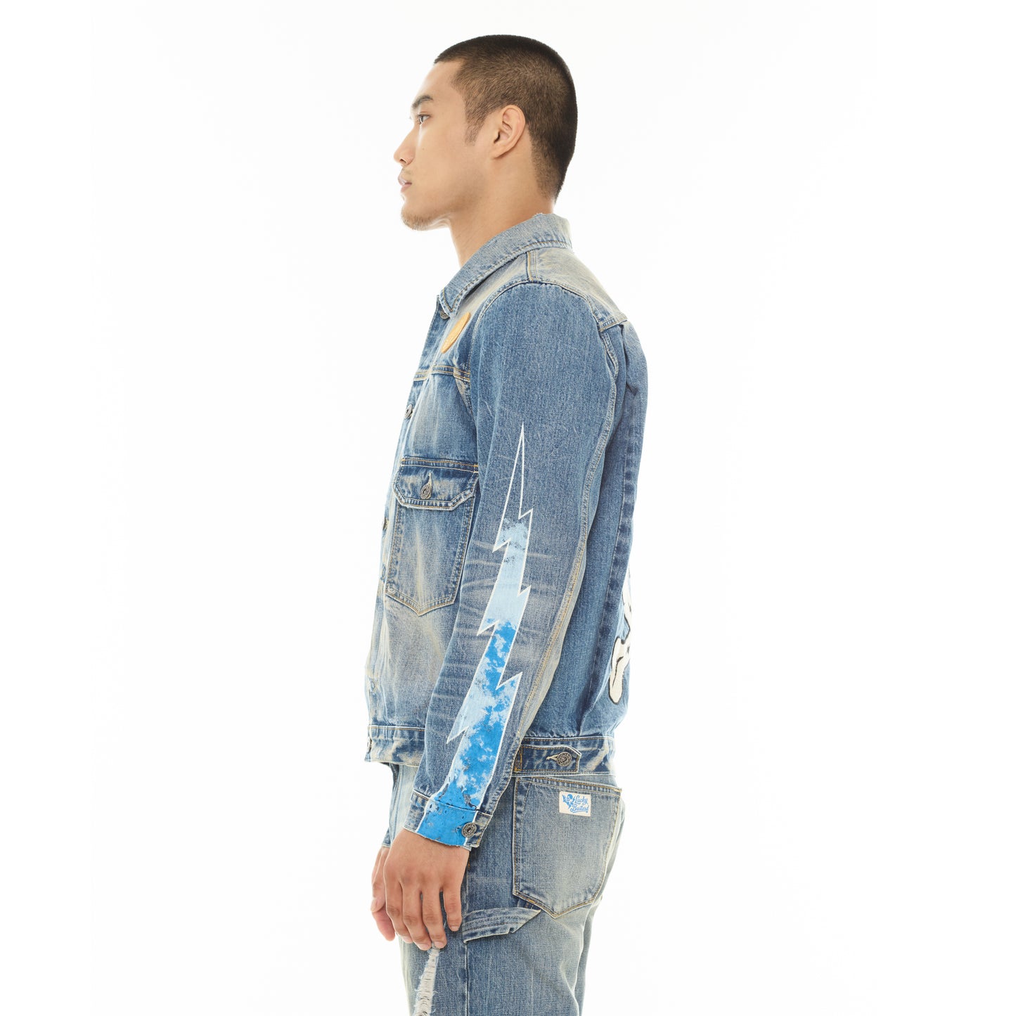 Cult's Lucky Bastard Classic Denim Jacket in Acid