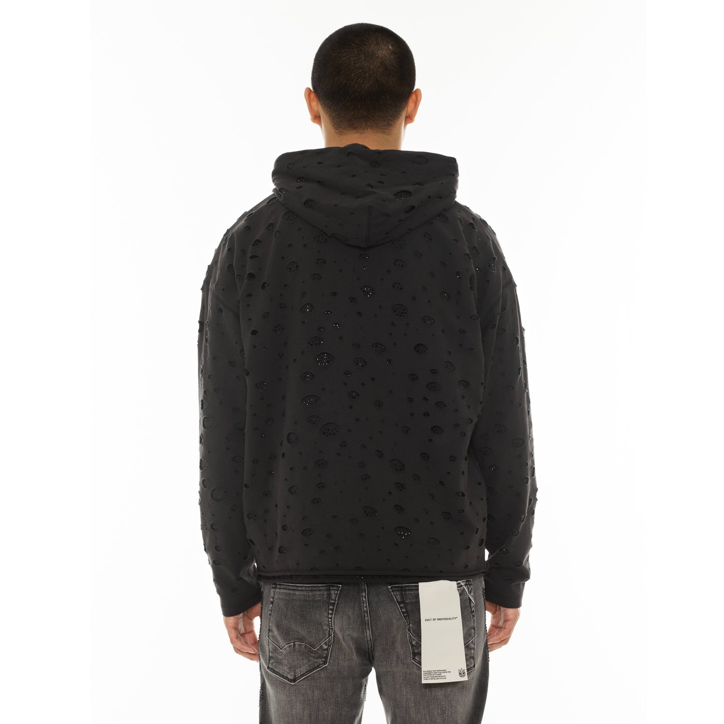 Cult's Signature Pullover Hoody - 550 Grams French Terry in Vintage Charcoal