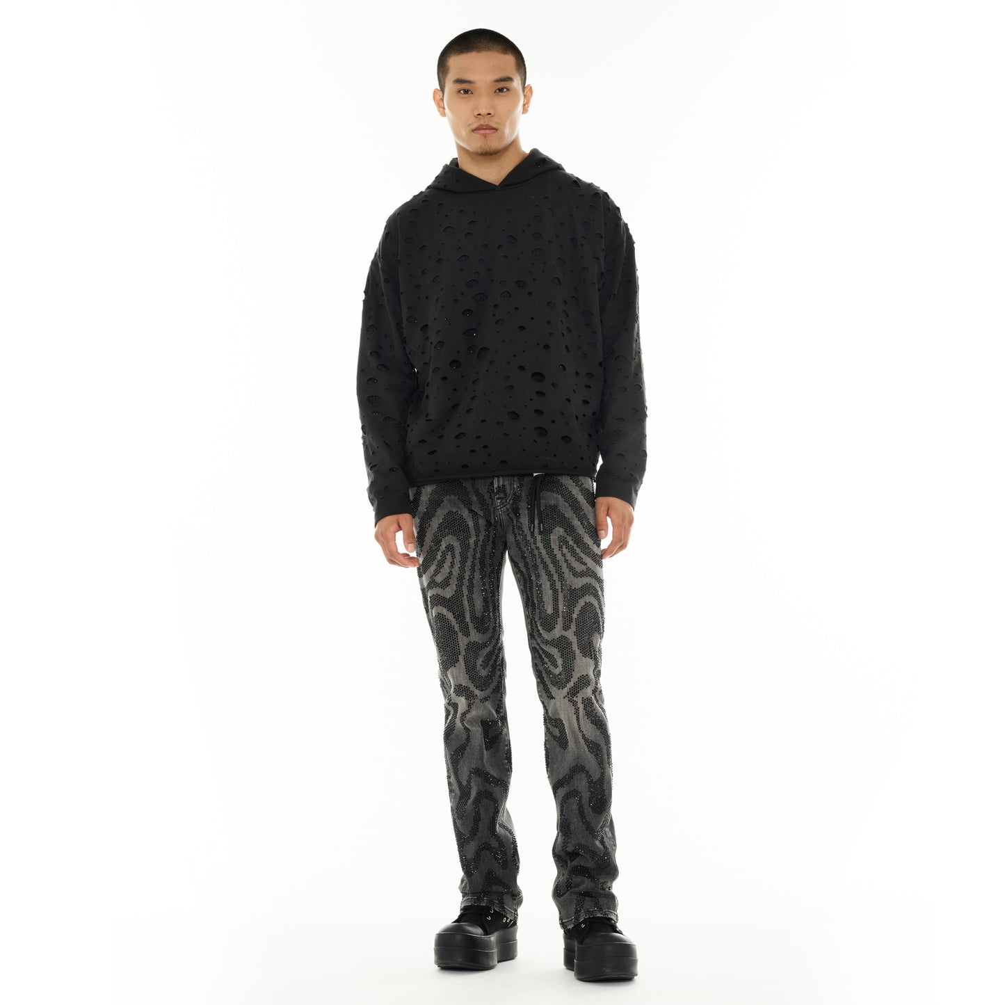 Cult's Signature Pullover Hoody - 550 Grams French Terry in Vintage Charcoal