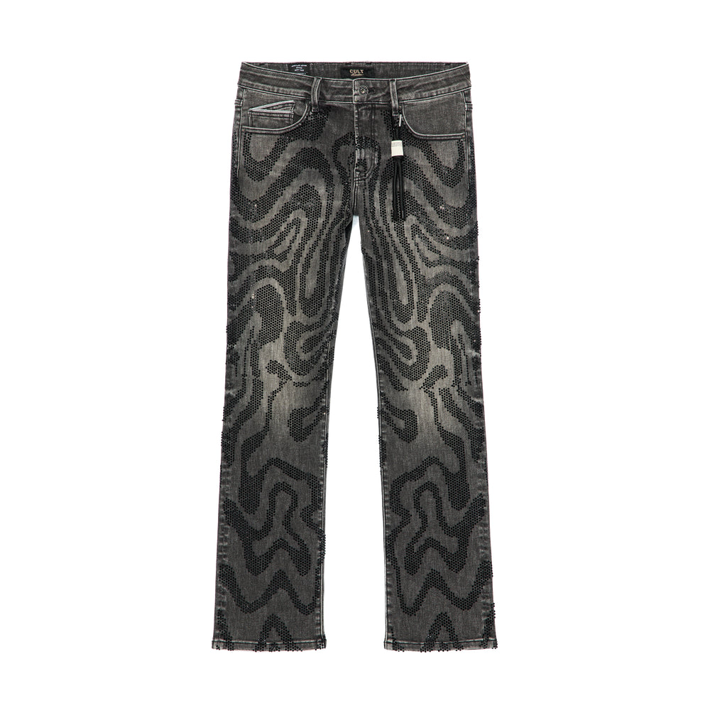 Cult's Signature Rebel Straight Jeans in Swirl