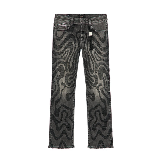 Cult's Signature Rebel Straight Jeans in Swirl