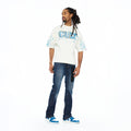 Cult's Oversized Short Sleeve Crew Neck Tee "Stars" 260 Grams In Winter White