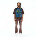 Cult's Oversized Short Sleeve Crew Neck Tee "The Death Of Truth" 26 In Pinecone