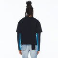 Cult's Long Sleeve Layered Tee "Gradient" In Black