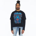 Cult's Long Sleeve Layered Tee "Gradient" In Black