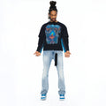 Cult's Long Sleeve Layered Tee "Gradient" In Black