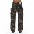 Cult's Grunge Baggy Cargo 610 Jeans In Java Camo