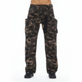 Cult's Grunge Baggy Cargo 610 Jeans In Java Camo