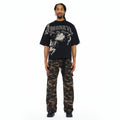 Cult's Grunge Baggy Cargo 610 Jeans In Java Camo