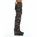 Cult's Grunge Baggy Cargo 610 Jeans In Java Camo