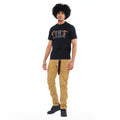 Cult's Short Sleeve Crew Neck Tee "Stained Glass" 260 Grams In Black