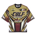 Cult's Oversized Short Sleeve Crew Neck Tee "Racer" 260 Grams In Multi