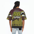 Cult's Oversized Short Sleeve Crew Neck Tee "Racer" 260 Grams In Multi