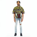 Cult's Oversized Short Sleeve Crew Neck Tee "Racer" 260 Grams In Multi