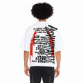 Cult's Oversized Short Sleeve Crew Neck Tee "Cult Anarchy" 260 Gram In White