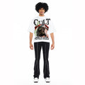 Cult's Oversized Short Sleeve Crew Neck Tee "Cult Anarchy" 260 Gram In White