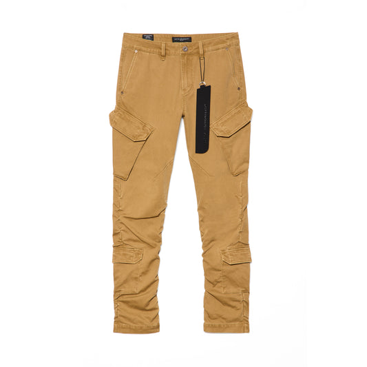 Cult's Rocker Slim Straight Cargo 606 Jeans In Brown Sugar