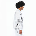 Cult's French Terry Fleece Crew Sweatshirt "The Death Of Free Speec In Heather Grey