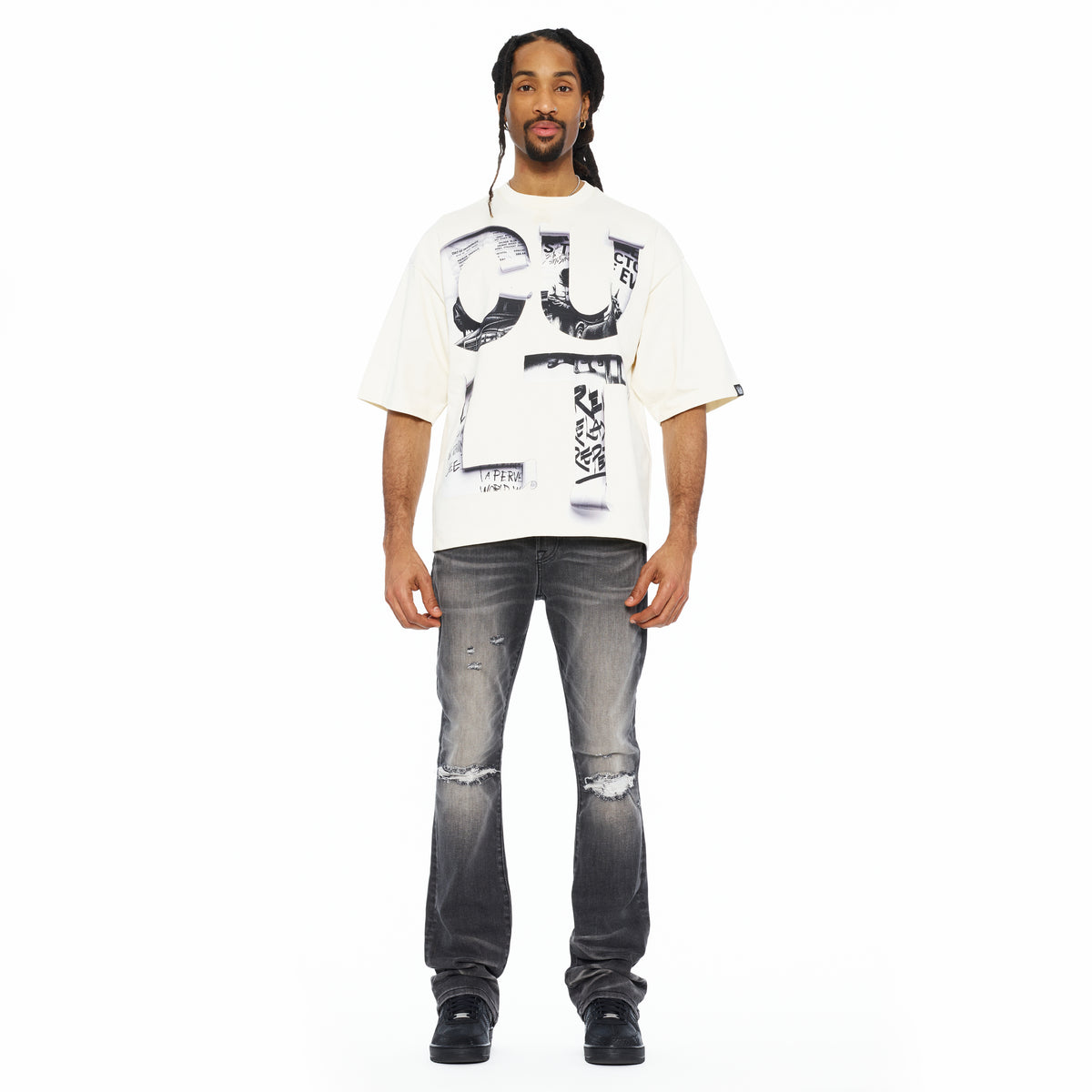 Cult's Lenny Bootcut 603 Jeans In Charcoal