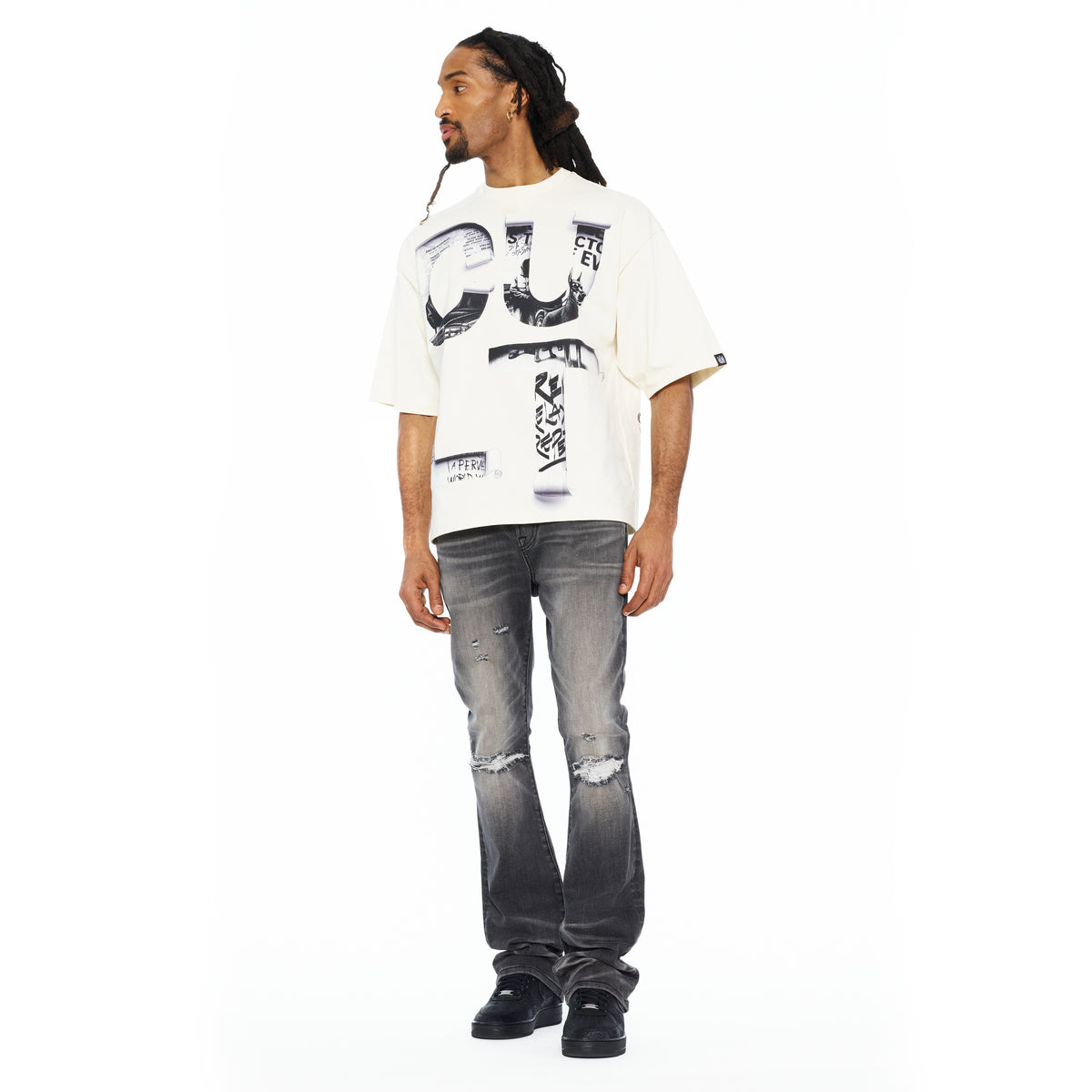 Cult's Lenny Bootcut 603 Jeans In Charcoal