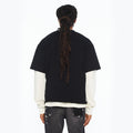 Cult's Long Sleeve Layered Thermal Tee "Rock N Roll Saved My Soul" In Black
