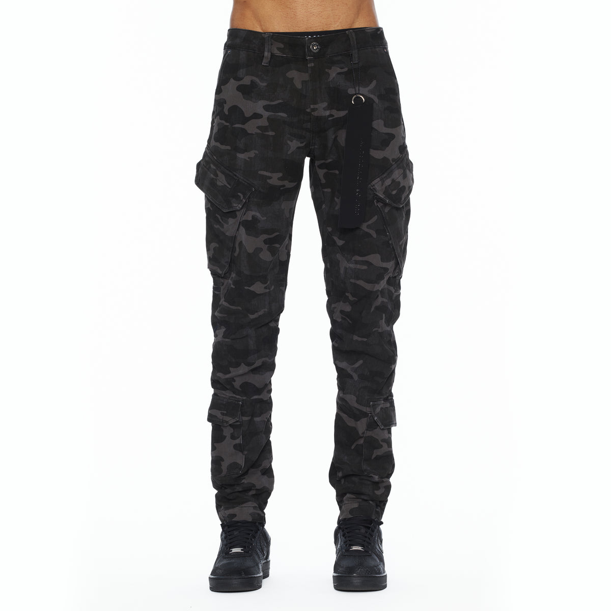 Cult's Rocker Slim Straight Cargo 606 Jeans In Peat Camo