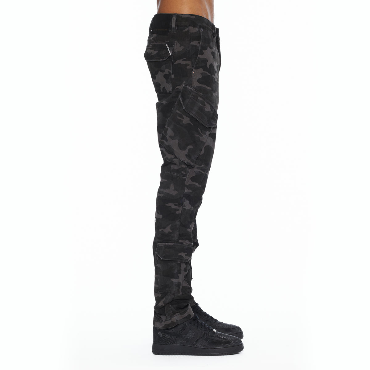 Cult's Rocker Slim Straight Cargo 606 Jeans In Peat Camo
