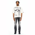 Cult's Rocker Slim Straight 602 Jeans In Charcoal