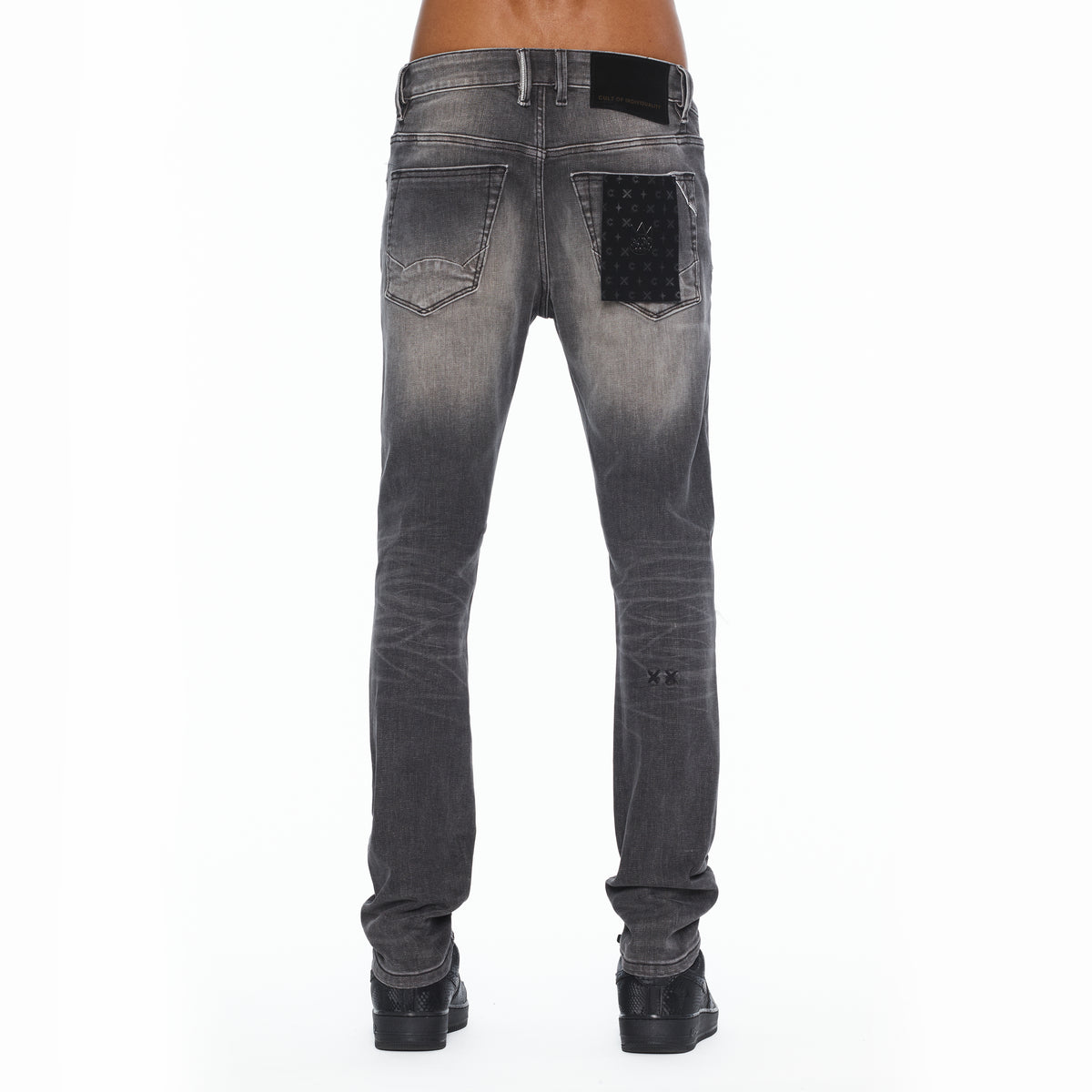 Cult's Punk Super Skinny 601 Jeans In Charcoal