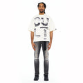 Cult's Punk Super Skinny 601 Jeans In Charcoal