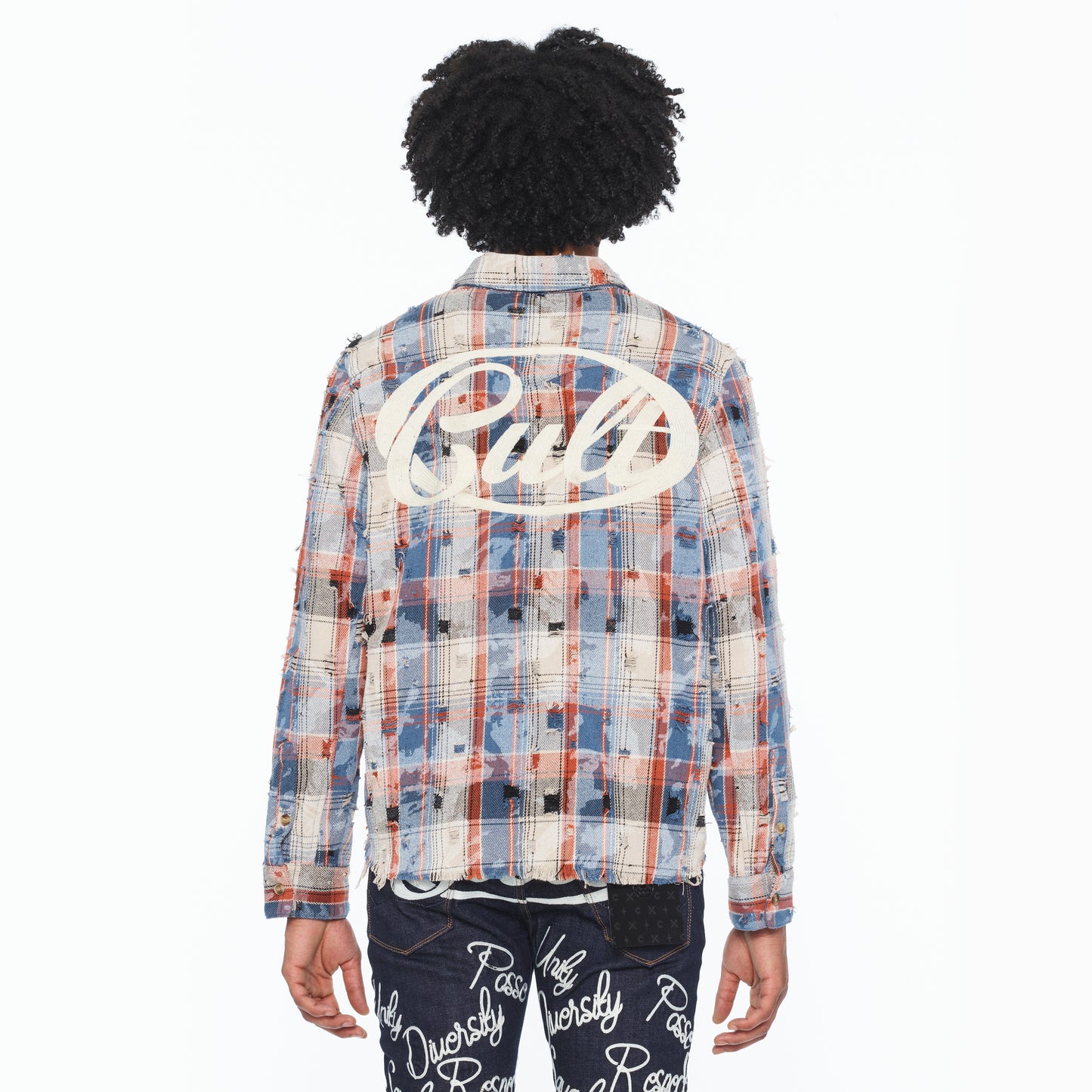 Cult's L/S Vintage Embroidered Plaid Woven Shirt In Harvest Plaid