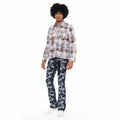 Cult's L/S Vintage Embroidered Plaid Woven Shirt In Harvest Plaid