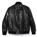 Cult's Cult X El Alfa Cow Leather Jacket In Black
