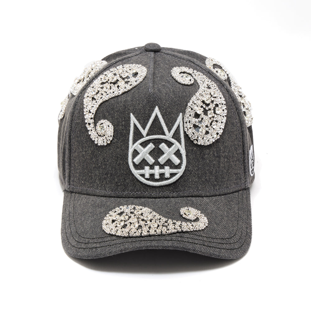Cult X El Alfa Paisley Panel A Frame Trucker Hat In Black