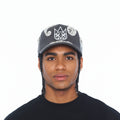 Cult X El Alfa Paisley Panel A Frame Trucker Hat In Black