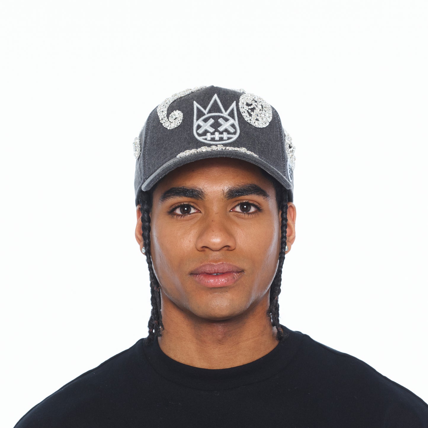 Cult X El Alfa Paisley Panel A Frame Trucker Hat In Black
