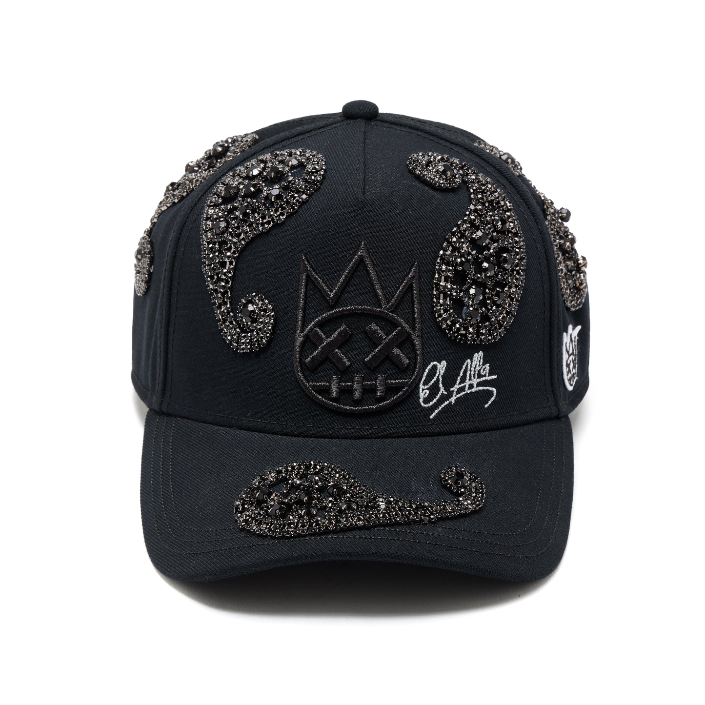 Cult's Paisley 5 Panel A Frame Trucker Hat In Black