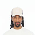 Cult's Logo Mesh Back Trucker Hat In Cream