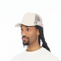 Cult's Logo Mesh Back Trucker Hat In Cream