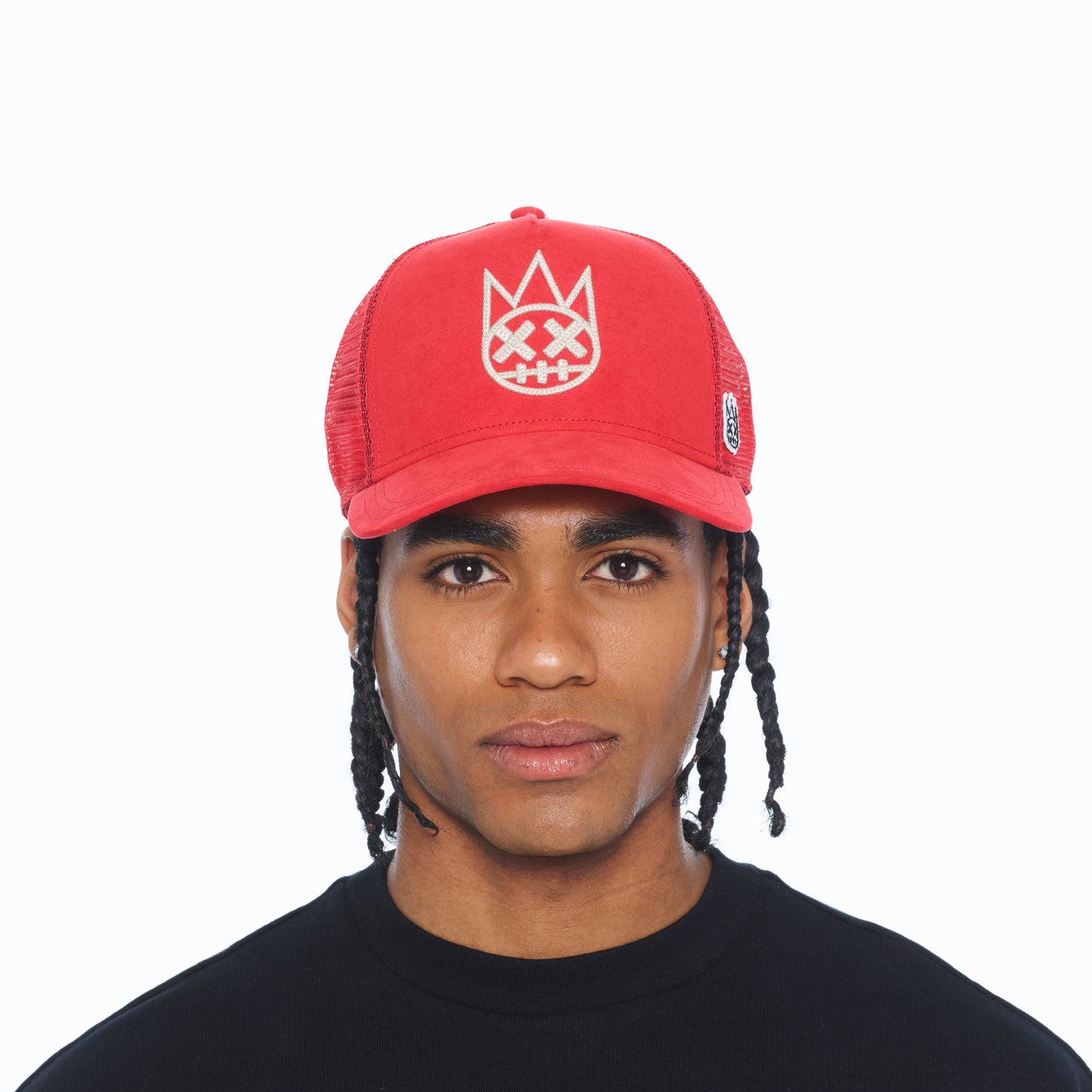 Cult's Logo Mesh Back Trucker Hat In Racing Red