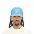 Cult's Logo Mesh Back Trucker Hat In Navagio Bay