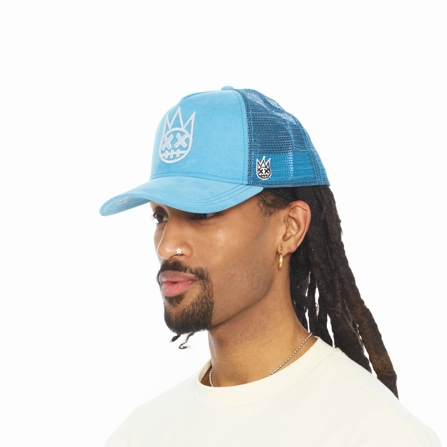 Cult's Logo Mesh Back Trucker Hat In Navagio Bay