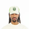 Cult's Logo Mesh Back Trucker Hat In Seafoam