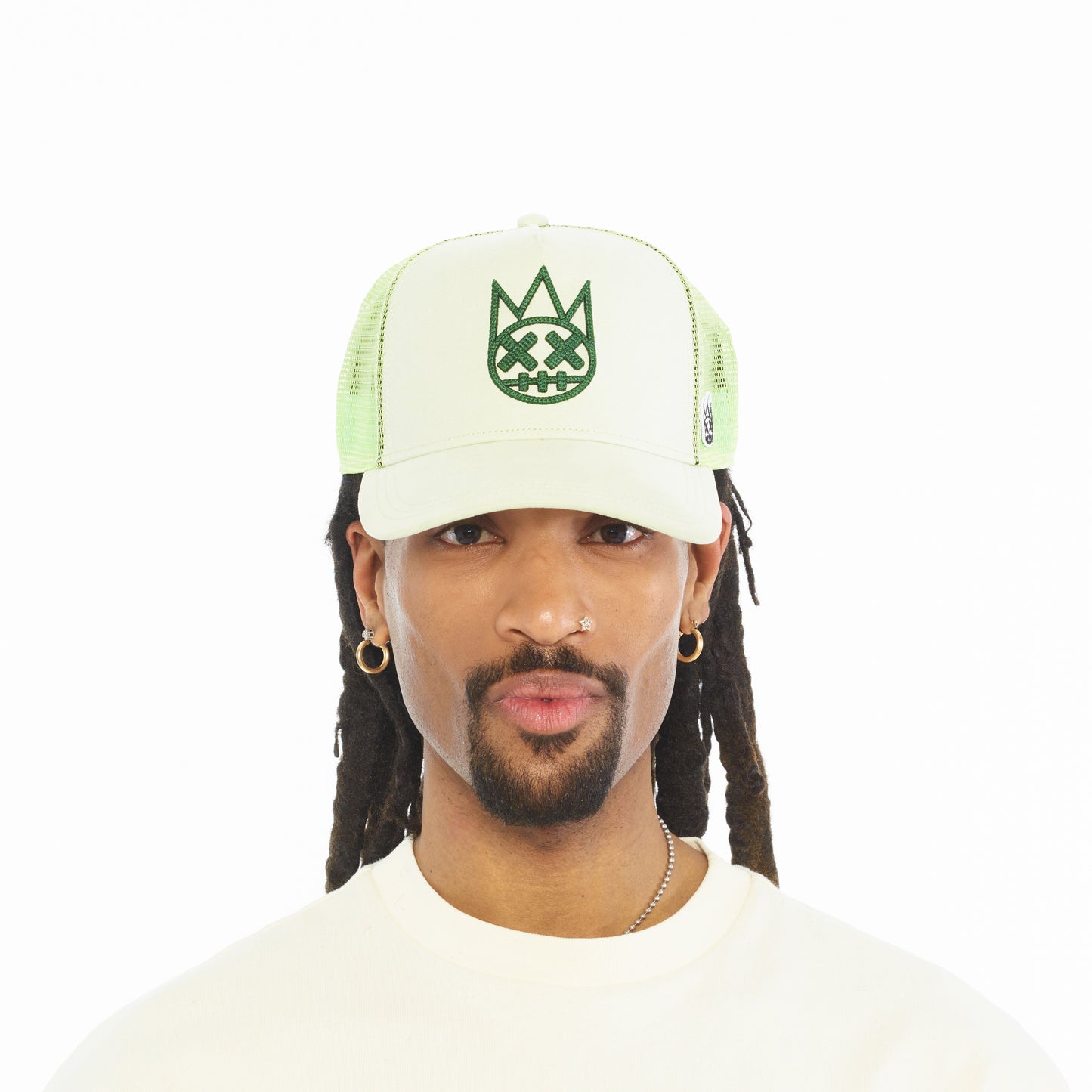 Cult's Logo Mesh Back Trucker Hat In Seafoam