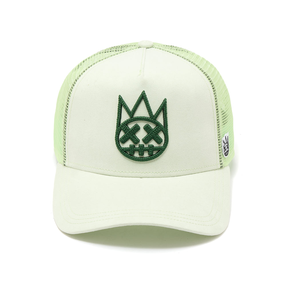Cult's Logo Mesh Back Trucker Hat In Seafoam