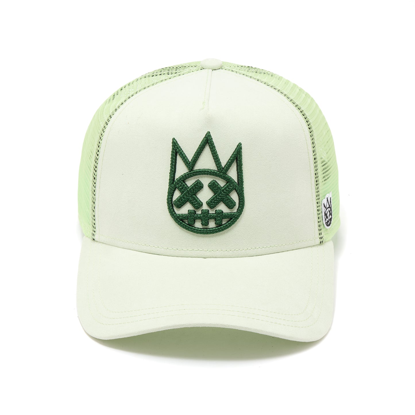 Cult's Logo Mesh Back Trucker Hat In Seafoam
