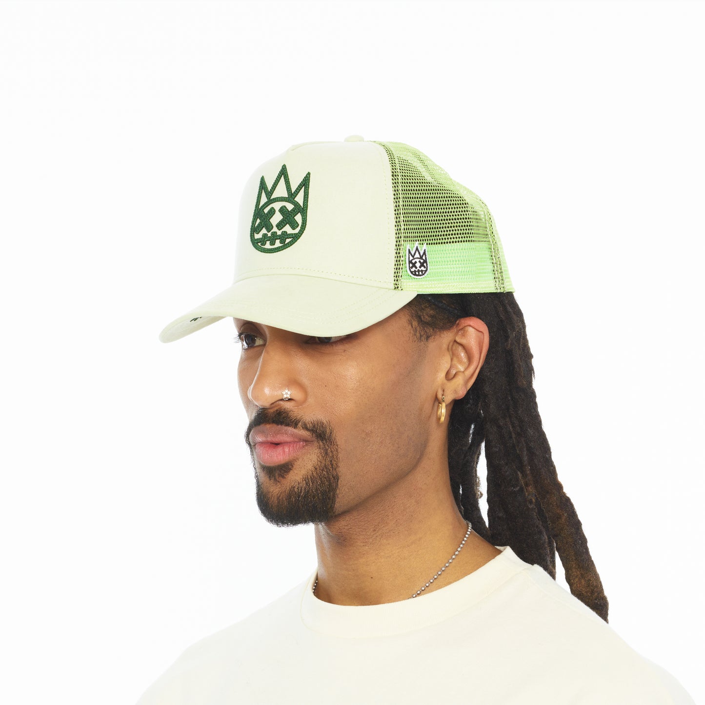 Cult's Logo Mesh Back Trucker Hat In Seafoam